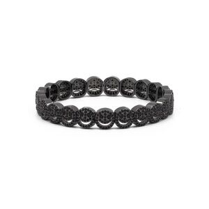 Lisa Gozlan Black Pave Viral Smiley Bracelet